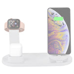 Base Rotativa de Carregamento Sem Fios HQ-UD15 com Suporte para Telemóveis / iWatches / AirPods (Prateado), Prateado (com carregamento sem fios), sem Carregamento Sem Fios Branco, sem Carregamento Sem Fios Preto, Branco (com carregamento sem fios)