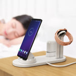 Base Rotativa de Carregamento Sem Fios HQ-UD15 com Suporte para Telemóveis / iWatches / AirPods (Prateado), Prateado (com carregamento sem fios), sem Carregamento Sem Fios Branco, sem Carregamento Sem Fios Preto, Branco (com carregamento sem fios)
