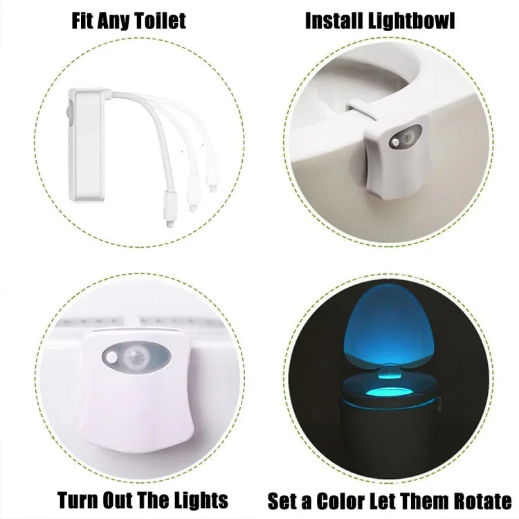 YouOKLight Luz Noturna para Sanita Ativada por Movimento, Luz LED para Sanita Casa de Banho