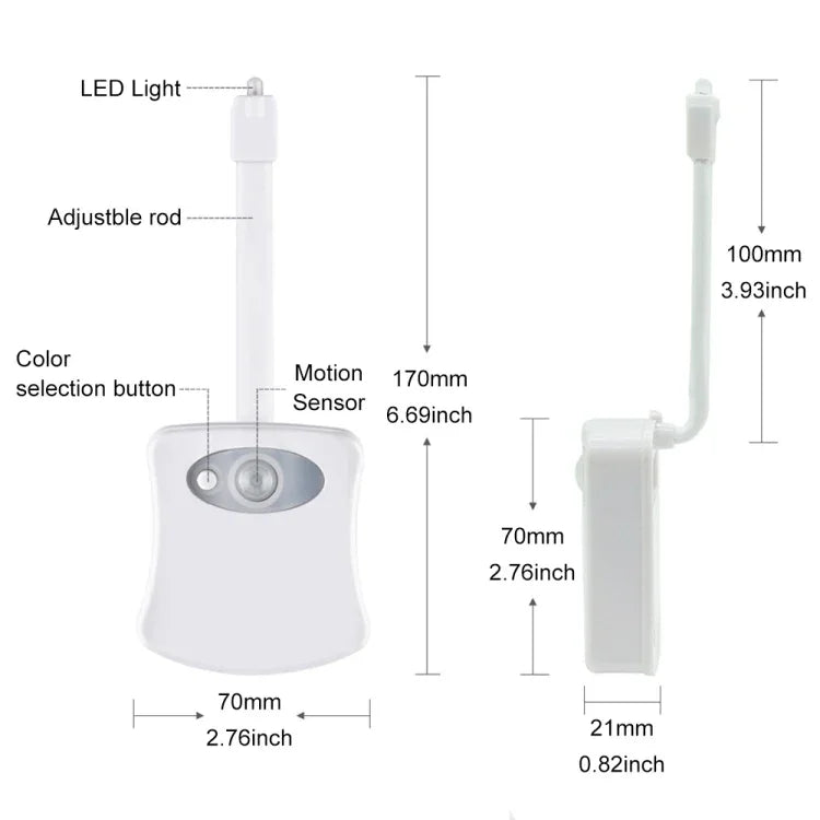 YouOKLight Luz Noturna para Sanita Ativada por Movimento, Luz LED para Sanita Casa de Banho