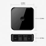 Receptor Bluetooth 5.0 de Fibra Óptica Transmissor Bluetooth CSR8670 2 em 1 Suporta APTX, preto