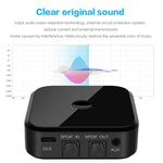 Receptor Bluetooth 5.0 de Fibra Óptica Transmissor Bluetooth CSR8670 2 em 1 Suporta APTX, preto