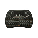 Teclado Mini Sem Fios I8 Max 2.4GHz com Touchpad, Rato Aéreo Fly Recarregável, Jogo Inteligente com Retroiluminação de 7 Cores