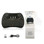 Teclado Mini Sem Fios I8 Max 2.4GHz com Touchpad, Rato Aéreo Fly Recarregável, Jogo Inteligente com Retroiluminação de 7 Cores