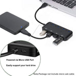 Hub USB3.0 Ultra Rápido com 4 Portas e Interruptor, USB 3.0