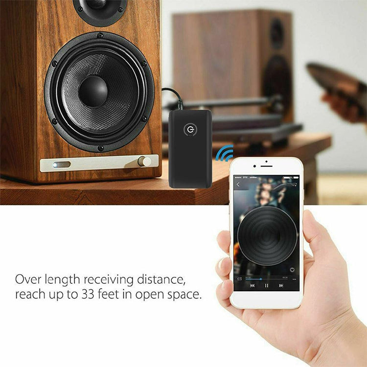 Adaptador Bluetooth B10S 5.0 Transmissor e Receptor Bluetooth 2 em 1, preto