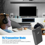 Adaptador Bluetooth B10S 5.0 Transmissor e Receptor Bluetooth 2 em 1, preto
