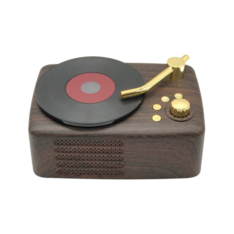 Coluna Bluetooth Estilo Retro, Antena FM Integrada de Alta Sensibilidade, Viagem de Longa Duração, T12 (Castanho)