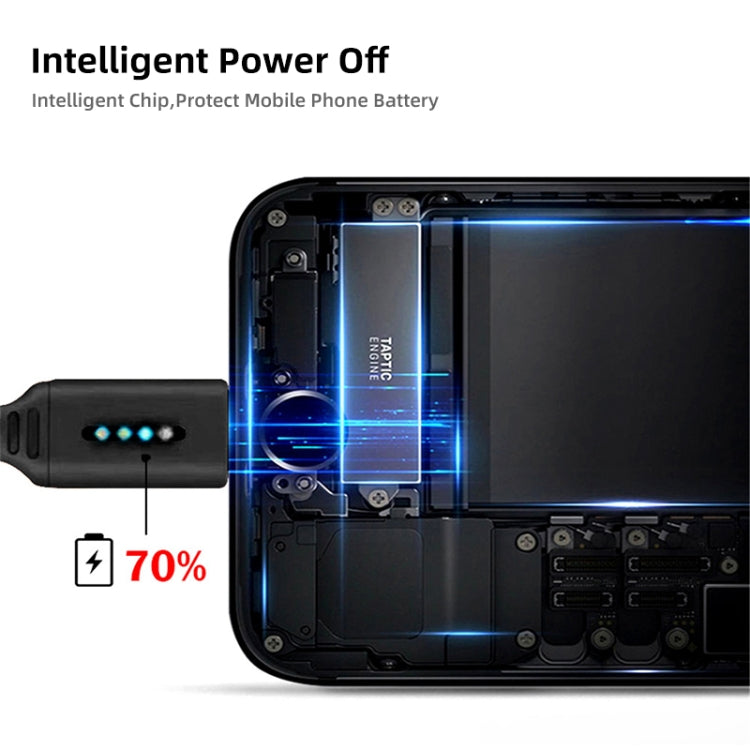 Cabo de Carregamento Inteligente com Desligamento Automático para Liga de Zinco para Cabo de Dados Luminoso da Apple com Luz de Corrida