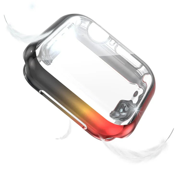 Para Apple Watch Series 4/5/6 & Watch SE 1/2/3 44mm Capa Protetora Gradiente em TPU Totalmente Inclusiva, Para Apple Watch Series 5 & 4 44mm