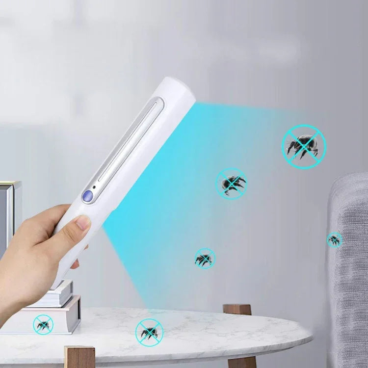 Lâmpada Portátil de Desinfeção Germicida UV de 3W para Uso Pessoal, Carro e Viagem, Bastão de Desinfeção UV Rápida