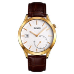 Relógio Masculino Criativo e de Moda SKMEI 1581 Simples Casual para Desporto ao Ar Livre Resistente à Água com Quartzo de Dois Pinos