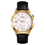 Relógio Masculino Criativo e de Moda SKMEI 1581 Simples Casual para Desporto ao Ar Livre Resistente à Água com Quartzo de Dois Pinos