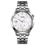 Relógio Masculino Criativo e de Moda SKMEI 1581 Simples Casual para Desporto ao Ar Livre Resistente à Água com Quartzo de Dois Pinos