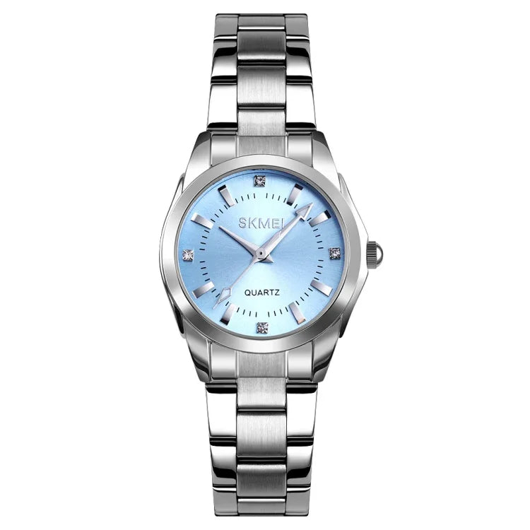 Relógio Feminino Skmei 1620 Delicado com Strass Criativo Casual Resistente à Água Relógio de Quartzo com Correia de Aço