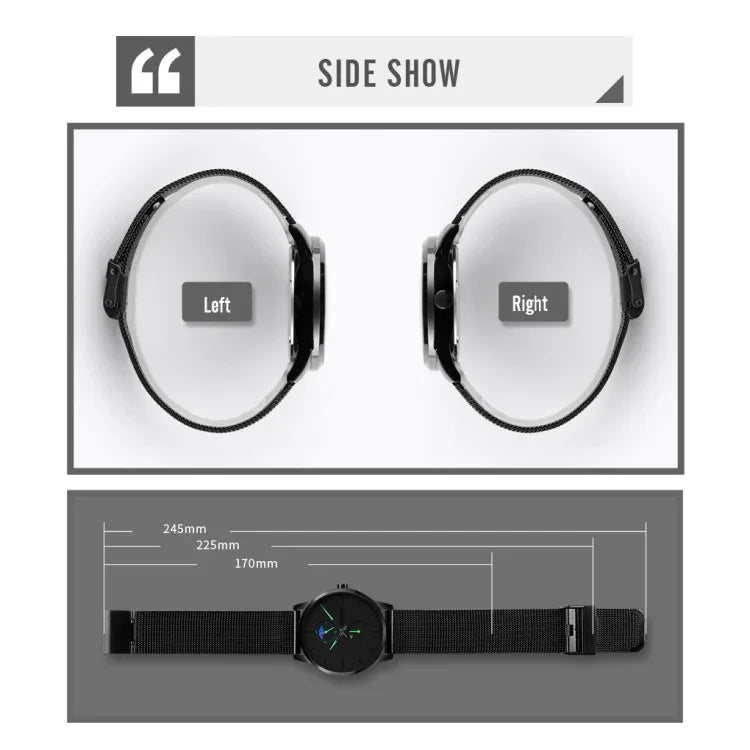 Relógio de Quartzo Masculino Skmei 9208 Casual Simples para Negócios e Desporto