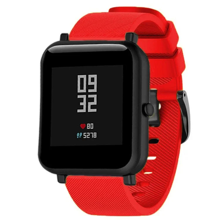 Correia de silicone 20mm para Huami Amazfit GTS / Samsung Galaxy Watch Active 2 / Gear Sport