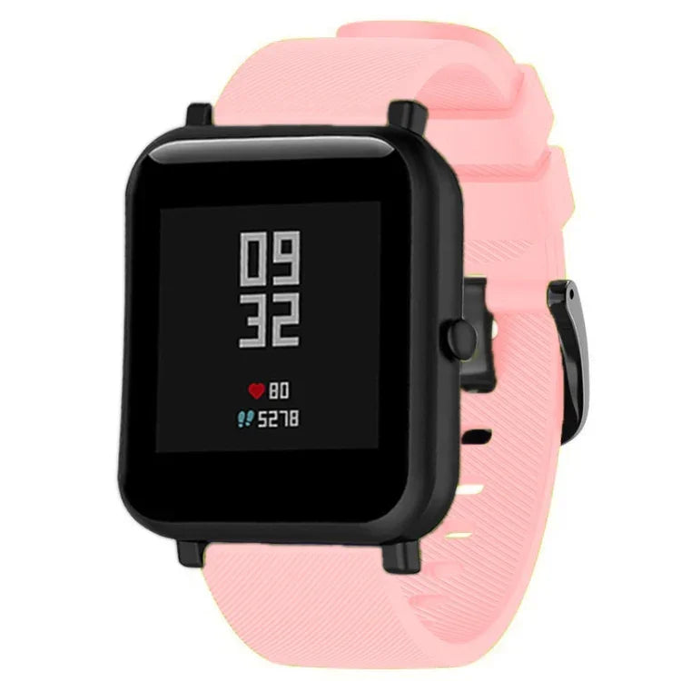 Correia de silicone 20mm para Huami Amazfit GTS / Samsung Galaxy Watch Active 2 / Gear Sport
