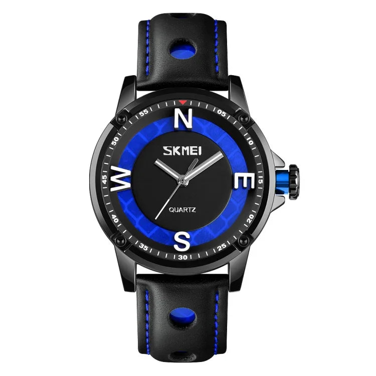 Relógio Masculino SKMEI 9211 de Moda com Mostrador Estéreo Desportivo Ponteiros Luminosos Criativo Relógio de Quartzo para Negócios e Tendência