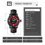Relógio Masculino SKMEI 9211 de Moda com Mostrador Estéreo Desportivo Ponteiros Luminosos Criativo Relógio de Quartzo para Negócios e Tendência