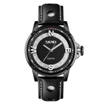 Relógio Masculino SKMEI 9211 de Moda com Mostrador Estéreo Desportivo Ponteiros Luminosos Criativo Relógio de Quartzo para Negócios e Tendência