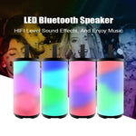 Coluna Bluetooth Portátil LED T&G TG169 Subwoofer Impermeável Estéreo 3D Mini Altifalante Sem Fios para Exterior Suporta AUX FM Cartão TF