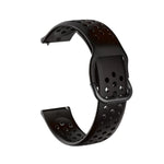 Correia respirável porosa 20mm para Huami Amazfit GTS / Samsung Galaxy Watch Active 2 / Huawei Watch GT2 42MM com fivela interior