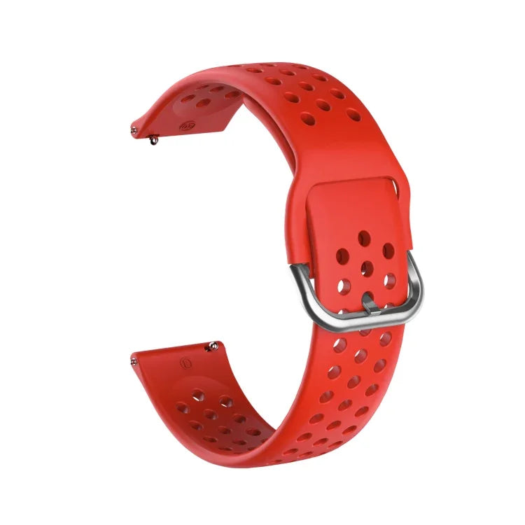 Correia respirável porosa 20mm para Huami Amazfit GTS / Samsung Galaxy Watch Active 2 / Huawei Watch GT2 42MM com fivela interior