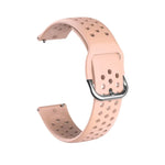 Correia respirável porosa 20mm para Huami Amazfit GTS / Samsung Galaxy Watch Active 2 / Huawei Watch GT2 42MM com fivela interior