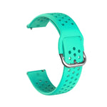 Correia respirável porosa 20mm para Huami Amazfit GTS / Samsung Galaxy Watch Active 2 / Huawei Watch GT2 42MM com fivela interior