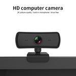 Webcam C3 400W píxeis, resolução 2K, foco automático HD 1080P, rotação 360 graus para transmissão em direto, videoconferência e trabalho, com microfone USB sem driver, C3