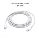Carregador de Viagem 2 em 1 com Porta Única USB-C / Tipo-C + Cabo de Dados de Carregamento Rápido 3A PD 3.0 USB-C / Tipo-C para USB-C / Tipo-C, Comprimento do Cabo: 2m, 18W 2m