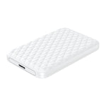 ORICO 2520U3 Caixa Portátil para Disco Rígido de 2,5 polegadas, Branco, Preto