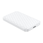 ORICO 2520U3 Caixa Portátil para Disco Rígido de 2,5 polegadas, Branco, Preto