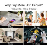 Cabo de Carregamento Magnético 2 em 1 USB para 8 Pin + Micro USB com Interface Metálica Trançada em Nylon, Comprimento: 1m, 1m