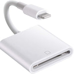 ZS-KL21810 Adaptador leitor de cartões para câmara 8 pinos para cartão SD, compatível com todos os sistemas iOS, slot para cartão SD