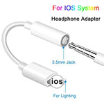Zs-kl21836 Adaptador para auriculares 2 PCS 8 pinos para 3,5 mm, Adaptador de áudio, Suporta todos os sistemas iOS