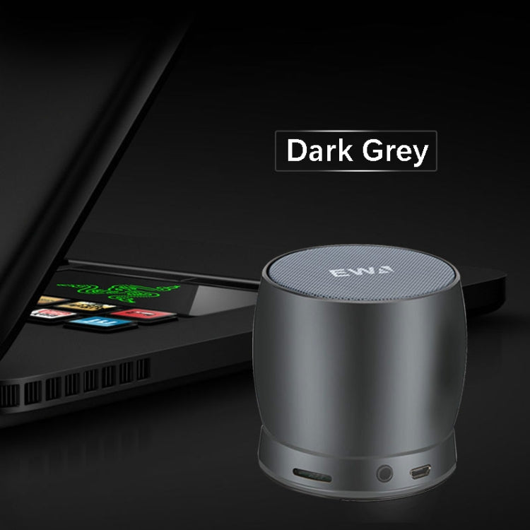 Coluna Bluetooth Mini Portátil EWA A150 Caixa de Som Wireless Hifi Estéreo Graves Fortes Subwoofer Metálico Suporta Cartão Micro SD e AUX 3,5mm