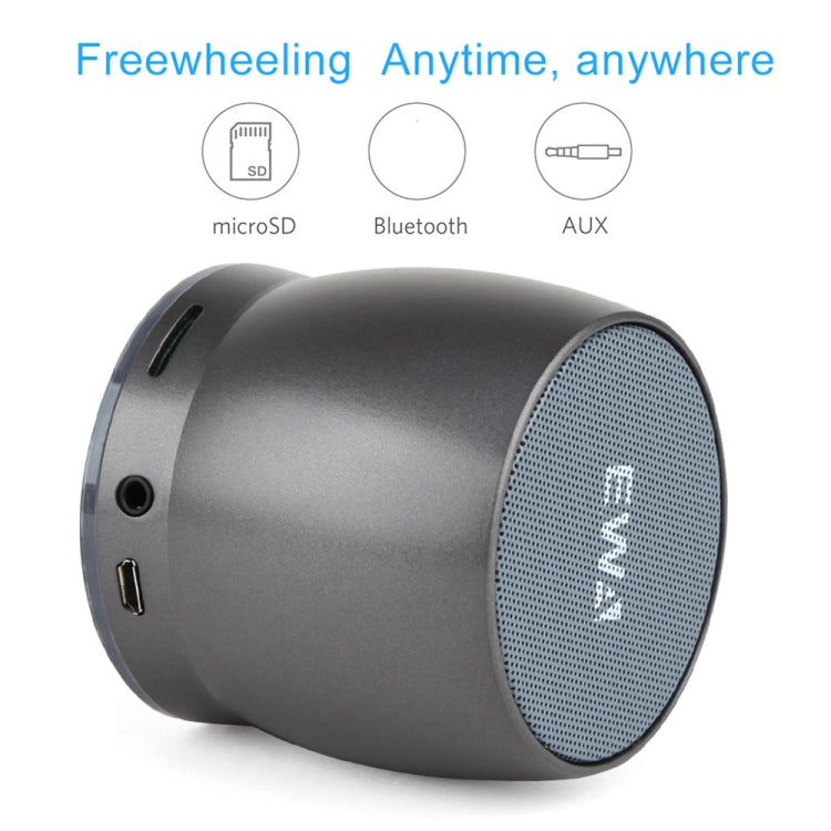 Coluna Bluetooth Mini Portátil EWA A150 Caixa de Som Wireless Hifi Estéreo Graves Fortes Subwoofer Metálico Suporta Cartão Micro SD e AUX 3,5mm