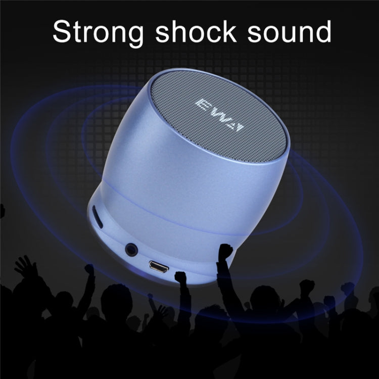 Coluna Bluetooth Mini Portátil EWA A150 Caixa de Som Wireless Hifi Estéreo Graves Fortes Subwoofer Metálico Suporta Cartão Micro SD e AUX 3,5mm