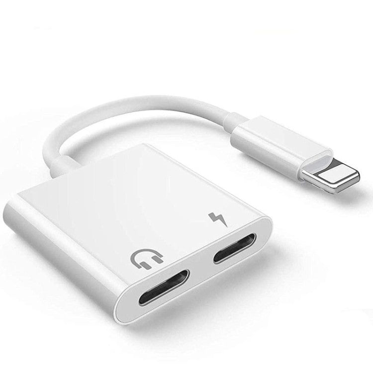 ZS-S1802 Adaptador de Auscultadores 2 em 1 8 Pinos Macho para 8 Pinos de Carregamento + 8 Pinos Áudio Fêmea, Suporta Chamadas e Controlo por Fios, Compatível com Todos os Sistemas IOS