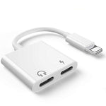 ZS-S1802 Adaptador de Auscultadores 2 em 1 8 Pinos Macho para 8 Pinos de Carregamento + 8 Pinos Áudio Fêmea, Suporta Chamadas e Controlo por Fios, Compatível com Todos os Sistemas IOS