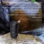 Coluna Bluetooth Sem Fios Mini Portátil NewRixing NR106 Estéreo Subwoofer Microfone Integrado Suporta Chamadas Mãos Livres Cartão TF e FM, sem LED Flash