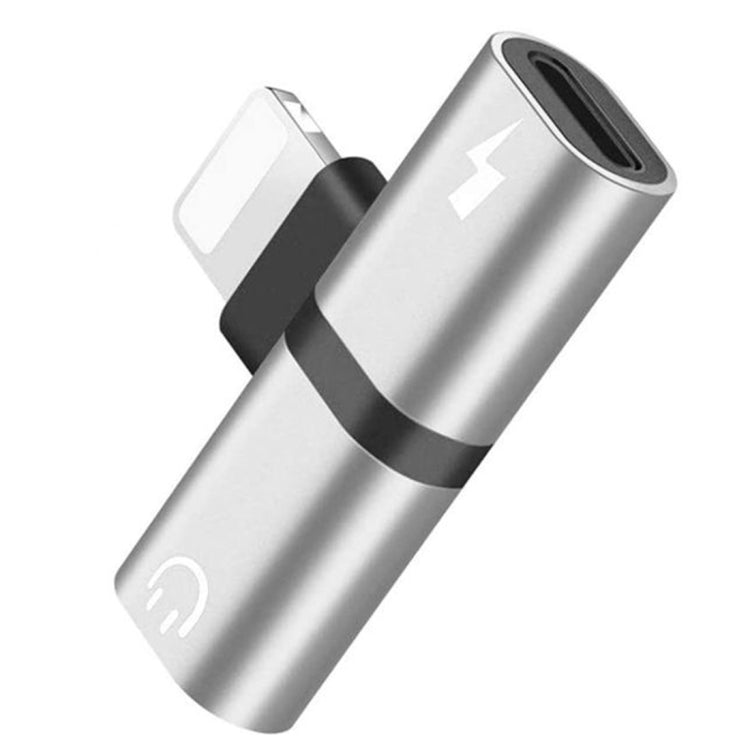 Zs-18182 Adaptador de Auricular 2 em 1 8 Pinos Macho para 8 Pinos Carregamento + 8 Pinos Áudio Fêmea, Suporta Chamadas e Controlo de Volume, Compatível com Sistema IOS 13