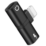 Zs-18182 Adaptador de Auricular 2 em 1 8 Pinos Macho para 8 Pinos Carregamento + 8 Pinos Áudio Fêmea, Suporta Chamadas e Controlo de Volume, Compatível com Sistema IOS 13