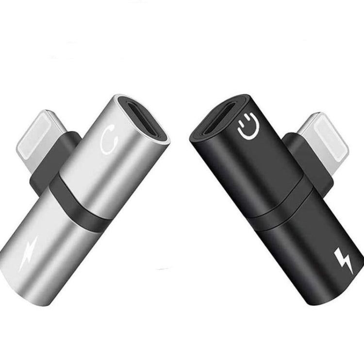 Zs-18182 Adaptador de Auricular 2 em 1 8 Pinos Macho para 8 Pinos Carregamento + 8 Pinos Áudio Fêmea, Suporta Chamadas e Controlo de Volume, Compatível com Sistema IOS 13