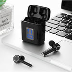 Auricular Bluetooth T&G TG905 TWS sem fios para desporto, auscultadores estéreo 5D com ecrã LED e caixa de carregamento