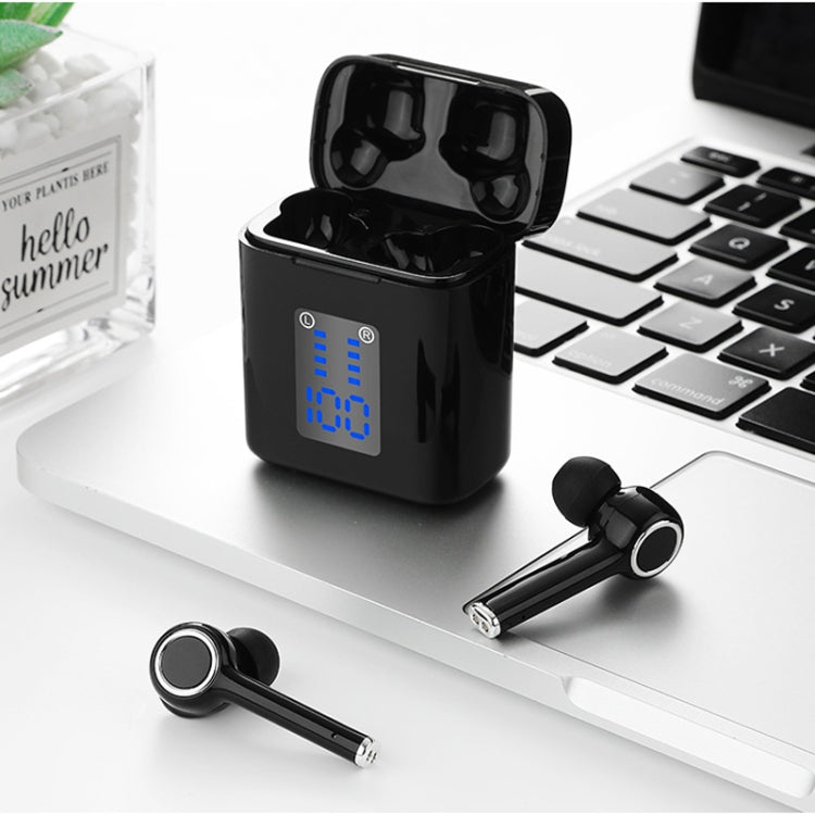 Auricular Bluetooth T&G TG905 TWS sem fios para desporto, auscultadores estéreo 5D com ecrã LED e caixa de carregamento