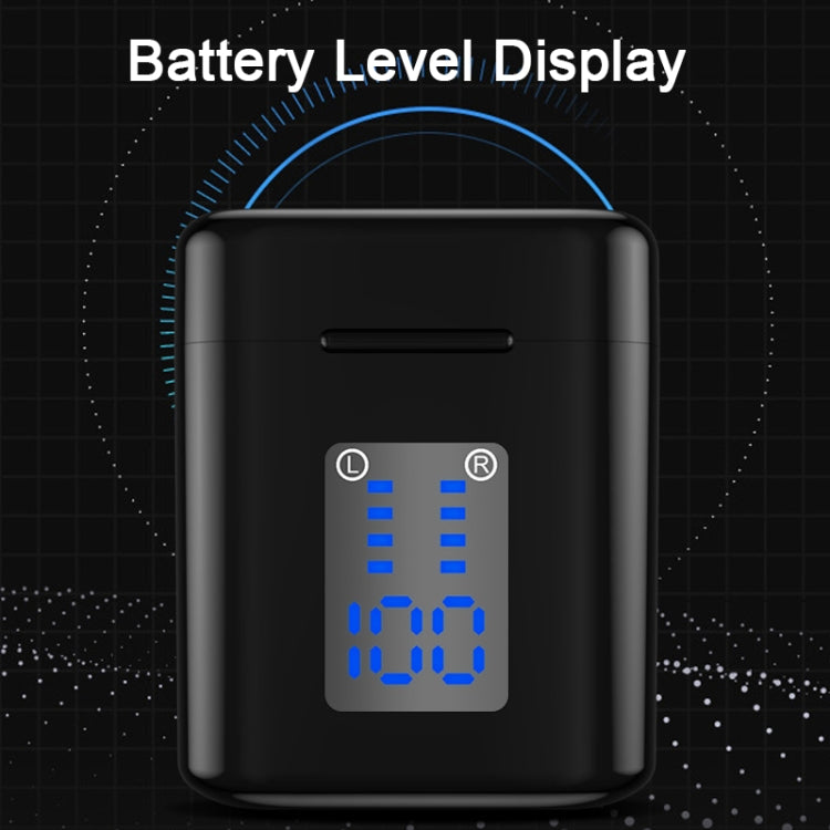 Auricular Bluetooth T&G TG905 TWS sem fios para desporto, auscultadores estéreo 5D com ecrã LED e caixa de carregamento