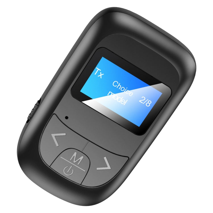 Adaptador Bluetooth T14 2 em 1 para chamadas mãos-livres no carro, receptor e transmissor Bluetooth com ecrã digital LCD, T14